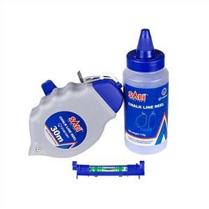 SALI 30 m, 1 tk Spirit Bubble Chalk Line Box koos 1 pudeli kriidiga