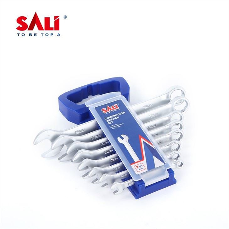 SALI 9 Pcs Combination Spanner Set Industrial-grade Hand Wrench Set Use For Household