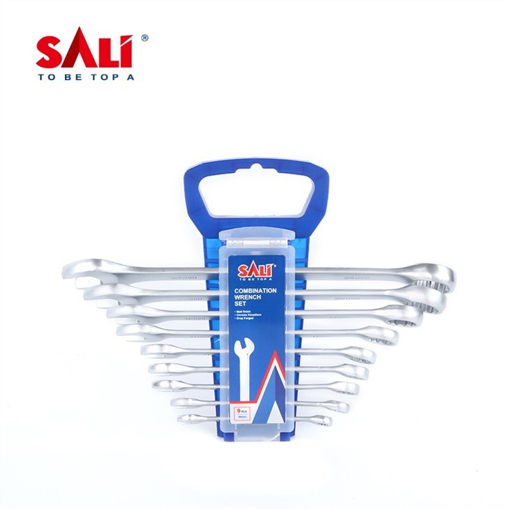 SALI 9 Pcs Combination Spanner Set Industrial-grade Hand Wrench Set Use For Household