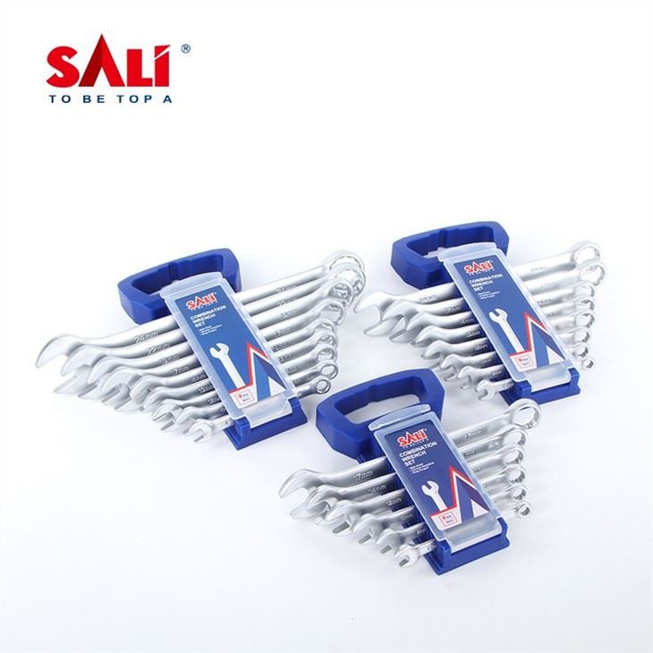 SALI 9 Pcs Combination Spanner Set Industrial-grade Hand Wrench Set Use For Household
